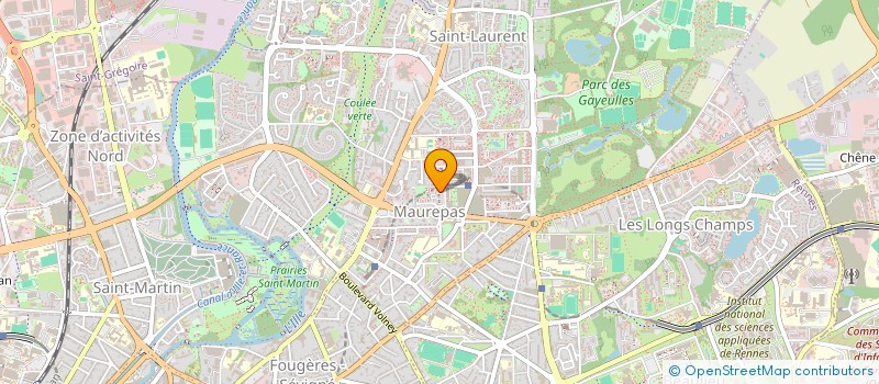 localisation de l'entreprise SECOURISTES FRANCAIS CROIX BLANCHE à RENNES