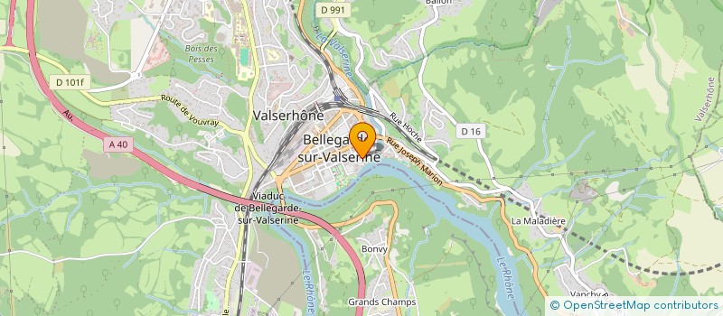 localisation de l'entreprise SECOURISTES FRANCAIS CROIX BLANCHE VALSERHONE à VALSERHONE