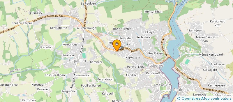 localisation de l'entreprise SECOURS ALIMENTAIRE DU CAP SIZUN à AUDIERNE