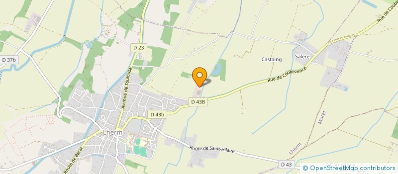 localisation de l'entreprise SECOURS AMBU'SUD  LHERM