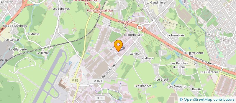 localisation de l'entreprise SECOURS AMBULANCES  BOUGUENAIS