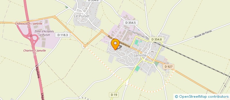 localisation de l'entreprise SECOURS AMBULANCIERS JANVILLE TOURY  JANVILLE-EN-BEAUCE
