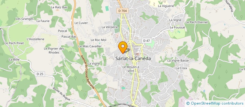localisation de l'entreprise SECOURS CHRETIEN DU PERIGORD NOIR à SARLAT-LA-CANEDA