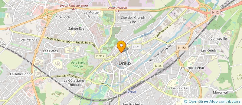 localisation de l'entreprise SECOURS EVANGELIQUE à DREUX