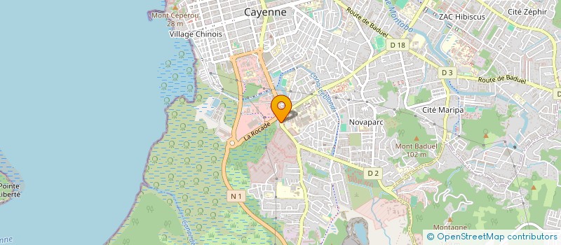 localisation de l'entreprise SECOURS GUYANAIS DE LA VILLE DE CAYENNE  CAYENNE