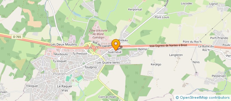 localisation de l'entreprise SECOURS LOCATION  PLOEREN