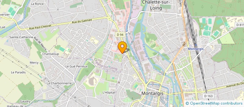 localisation de l'entreprise SECOURS MONDIAL à CHALETTE-SUR-LOING