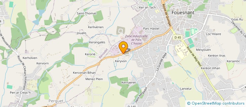 localisation de l'entreprise SECOURS OPS  FOUESNANT