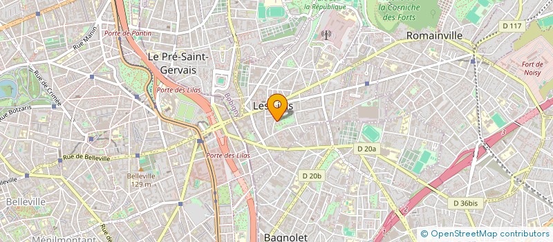 localisation de l'entreprise SECOURS POPULAIRE FR CTE DES LILAS à LES LILAS