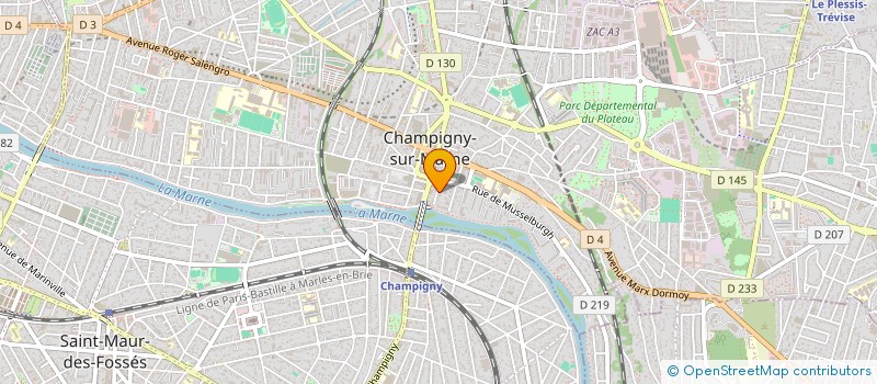localisation de l'entreprise SECOURS POPULAIRE FRANCAIS à CHAMPIGNY-SUR-MARNE