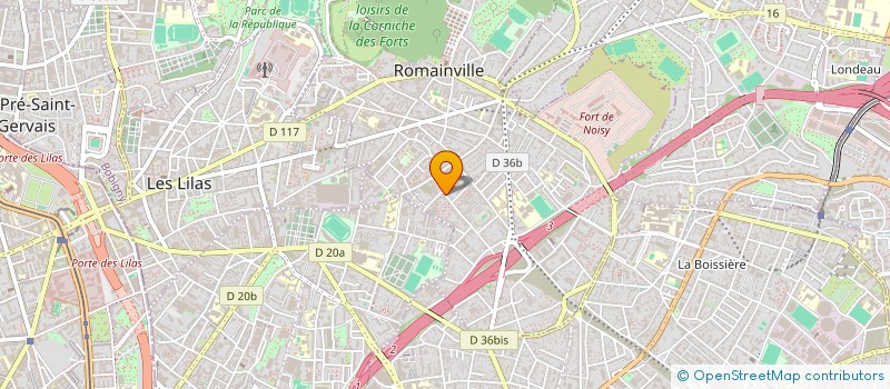 localisation de l'entreprise SECOURS POPULAIRE FRANCAIS à ROMAINVILLE