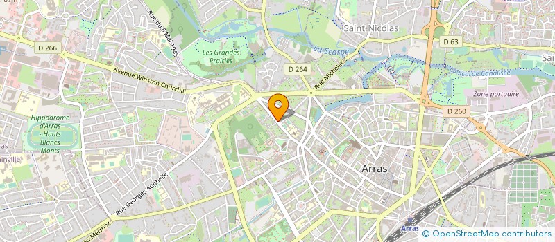 localisation de l'entreprise SECOURS POPULAIRE FRANCAIS à ARRAS