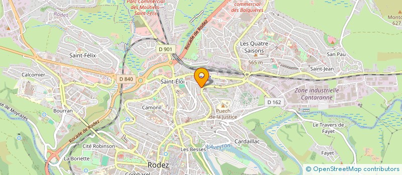 localisation de l'entreprise SECOURS POPULAIRE FRANCAIS  RODEZ
