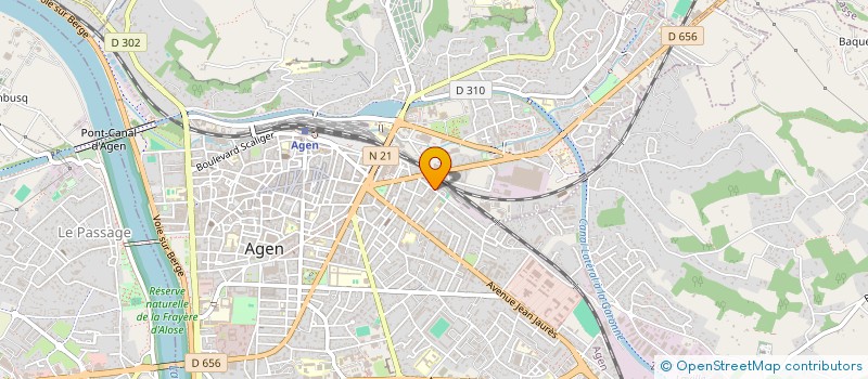 localisation de l'entreprise SECOURS POPULAIRE FRANCAIS à AGEN