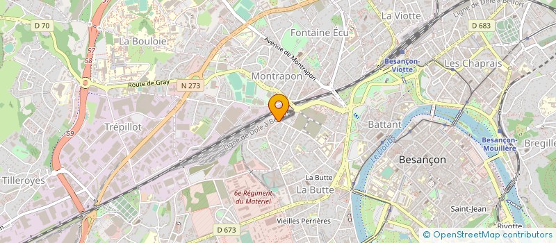 localisation de l'entreprise SECOURS POPULAIRE FRANCAIS à BESANCON