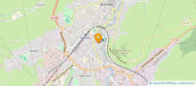 localisation de l'entreprise SECOURS POPULAIRE FRANCAIS  AURILLAC