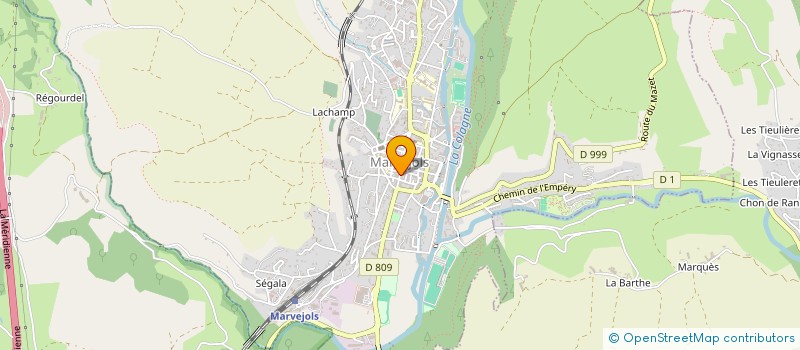 localisation de l'entreprise SECOURS POPULAIRE FRANCAIS à MARVEJOLS
