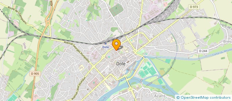 localisation de l'entreprise SECOURS POPULAIRE FRANCAIS à DOLE