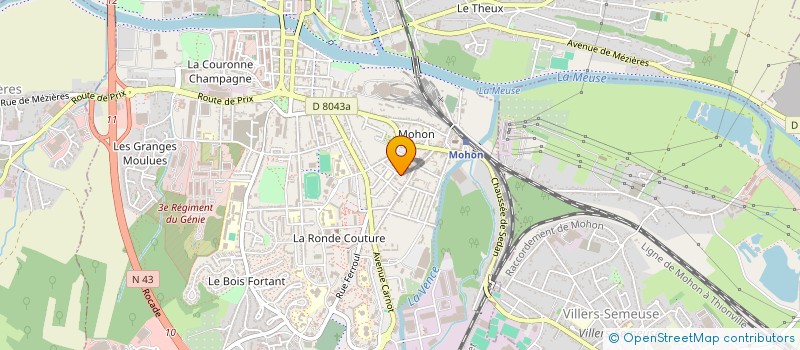 localisation de l'entreprise SECOURS POPULAIRE FRANCAIS  CHARLEVILLE-MEZIERES