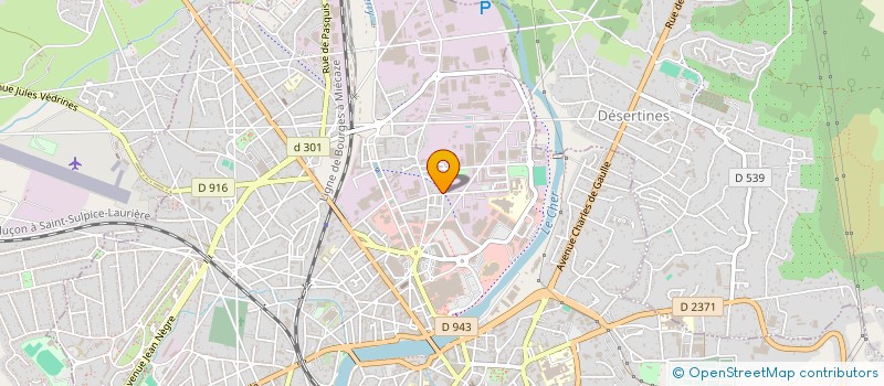 localisation de l'entreprise SECOURS POPULAIRE FRANCAIS à MONTLUCON
