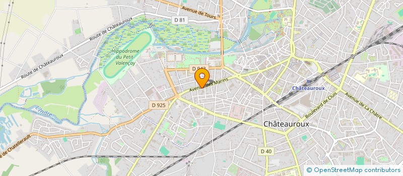 localisation de l'entreprise SECOURS POPULAIRE FRANCAIS à CHATEAUROUX