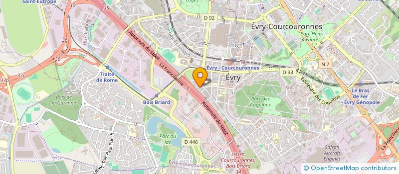 localisation de l'entreprise SECOURS POPULAIRE FRANCAIS à EVRY-COURCOURONNES