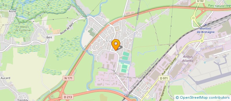 localisation de l'entreprise SECOURS POPULAIRE FRANCAIS  TRIGNAC