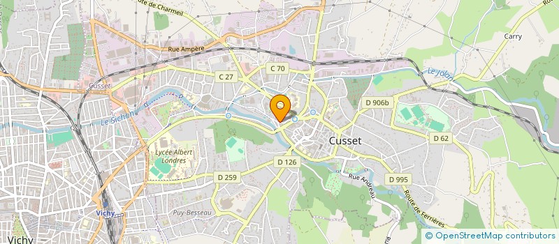 localisation de l'entreprise SECOURS POPULAIRE FRANCAIS à CUSSET
