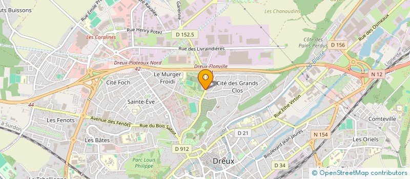 localisation de l'entreprise SECOURS POPULAIRE FRANCAIS à DREUX