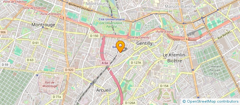 localisation de l'entreprise SECOURS POPULAIRE FRANCAIS à GENTILLY