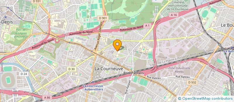 localisation de l'entreprise SECOURS POPULAIRE FRANCAIS à LA COURNEUVE