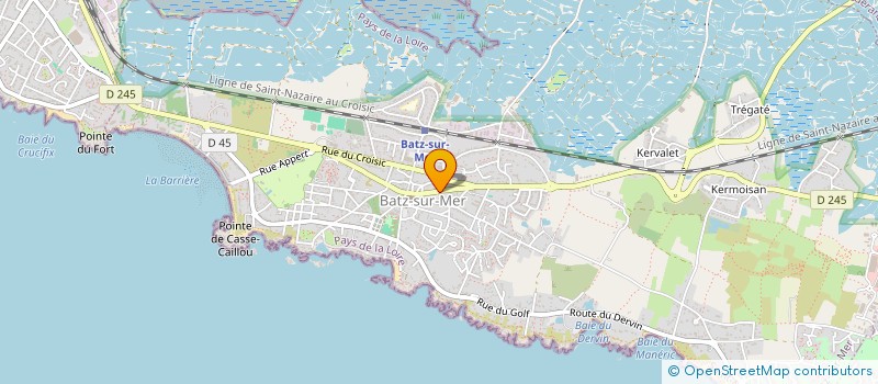 localisation de l'entreprise SECOURS POPULAIRE FRANCAIS à BATZ-SUR-MER