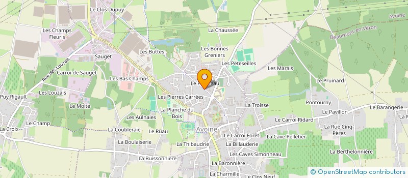 localisation de l'entreprise SECOURS POPULAIRE FRANCAIS - COMITE AVOINE BOURGUEIL CHINON  AVOINE