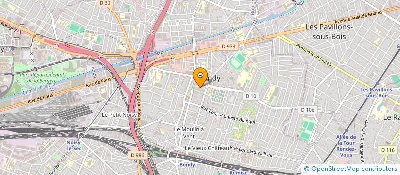 localisation de l'entreprise SECOURS POPULAIRE FRANCAIS COMITE DE BONDY à BONDY