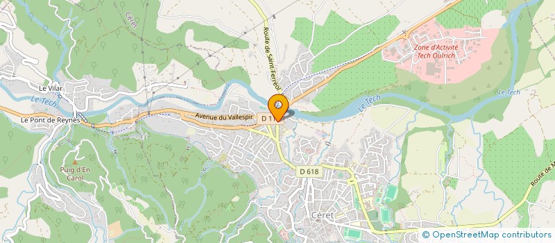 localisation de l'entreprise SECOURS POPULAIRE FRANCAIS COMITE DE CERET-VALLESPIR à CERET