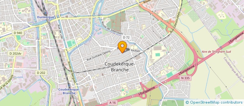 localisation de l'entreprise SECOURS POPULAIRE FRANCAIS - COMITE DE COUDEKERQUE BRANCHE  COUDEKERQUE-BRANCHE