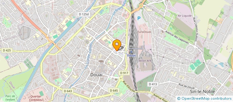 localisation de l'entreprise SECOURS POPULAIRE FRANCAIS - COMITE DE DOUAI à DOUAI