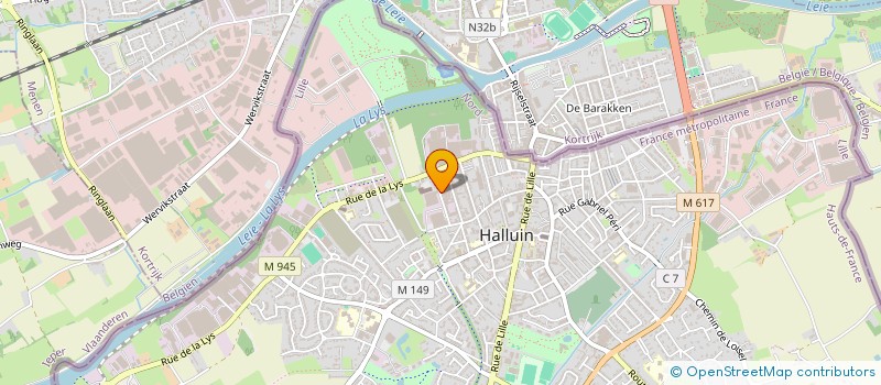 localisation de l'entreprise SECOURS POPULAIRE FRANCAIS - COMITE DE HALLUIN VALLEE DE LA LYS  HALLUIN