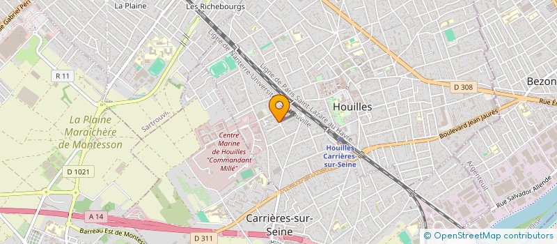 localisation de l'entreprise SECOURS POPULAIRE FRANCAIS COMITE DE HOUILLES à HOUILLES