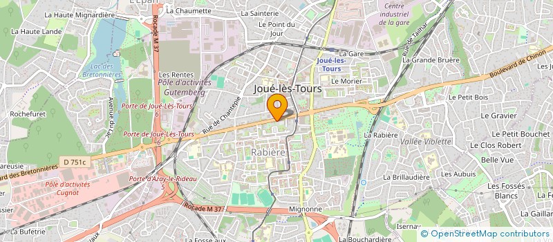 localisation de l'entreprise SECOURS POPULAIRE FRANCAIS COMITE DE JOUE LES TOURS  JOUE-LES-TOURS