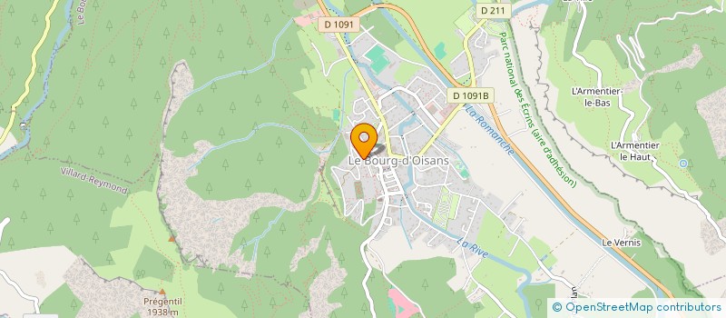 localisation de l'entreprise SECOURS POPULAIRE FRANCAIS COMITE DE L'OISANS  LE BOURG-D'OISANS