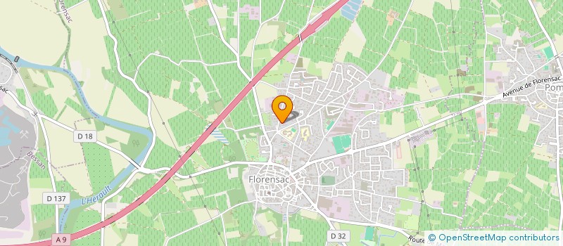 localisation de l'entreprise SECOURS POPULAIRE FRANCAIS COMITE DE LA BASSE VALLEE DE L'HERAULT à FLORENSAC