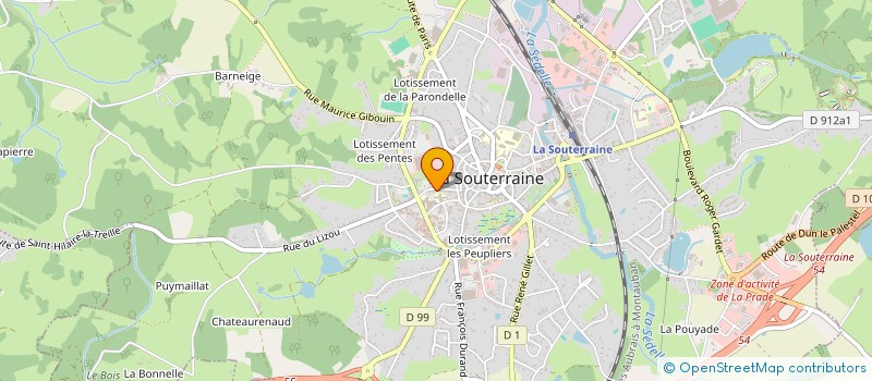 localisation de l'entreprise SECOURS POPULAIRE FRANCAIS COMITE DE LA SOUTERRAINE à LA SOUTERRAINE