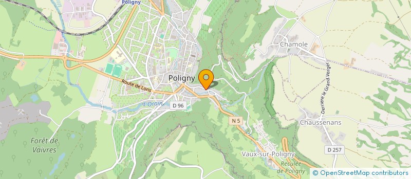 localisation de l'entreprise SECOURS POPULAIRE FRANCAIS - COMITE DE POLIGNY  POLIGNY