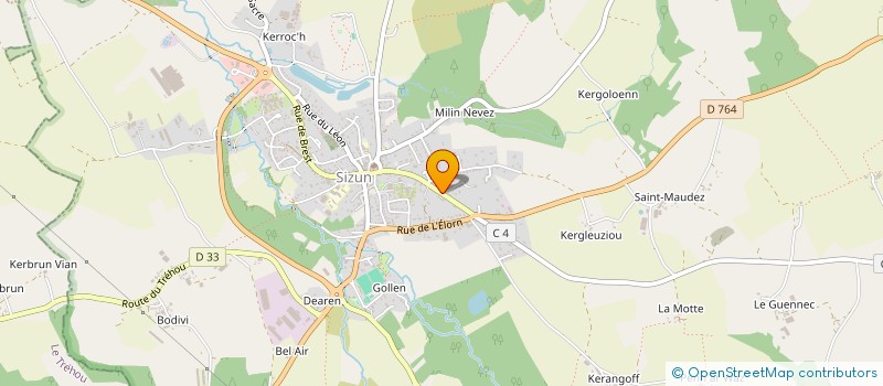 localisation de l'entreprise SECOURS POPULAIRE FRANCAIS COMITE DE SIZUN  SIZUN