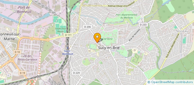 localisation de l'entreprise SECOURS POPULAIRE FRANCAIS COMITE DE SUCY EN BRIE  SUCY-EN-BRIE