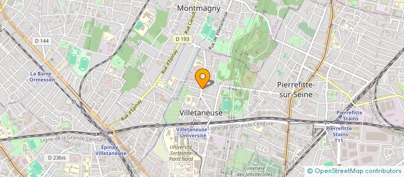 localisation de l'entreprise SECOURS POPULAIRE FRANCAIS COMITE DE VILLETANEUSE à VILLETANEUSE