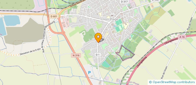 localisation de l'entreprise SECOURS POPULAIRE FRANCAIS - LOON PLAGE  LOON-PLAGE