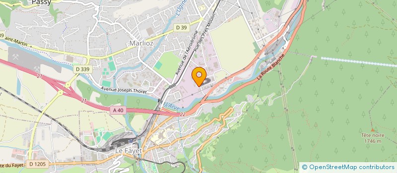 localisation de l'entreprise SECOURS ROUTIER DU MONT BLANC à PASSY