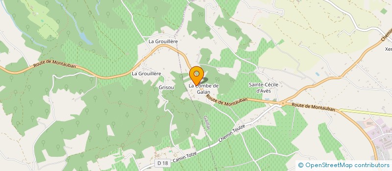 localisation de l'entreprise SECOUSSES  GAILLAC
